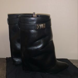 8 n half black Givenchy lock shark boots I also put soles on bottom for nonslip